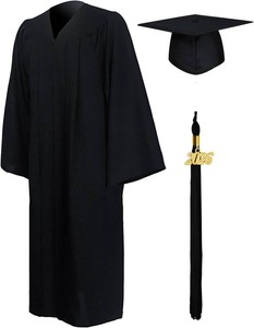 $24 GraduationMall Matte Graduation Gown Cap Tassel Set 2026 for High School and Bachelor XXL