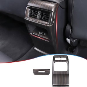 $46 MUXEE Central Control Rear Air Condition Vent Outlet Cover Trim for Honda CRV CR-V 2023 2024 2025 2026 - ABS Wood Grain Sport Interior Accessories