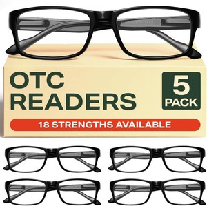 Gaoye 1.0 Professional Reading Glasses for Men for All Day - Computer Readers with Blue Light Protection - Value Pack