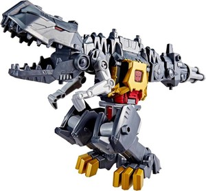 $30 Transformers Cyberworld Grimlock Chomp & Battle 9-Inch Action Figure, Quick Change to Dino Mode, Robot Toys for Boys & Girls 6 Years