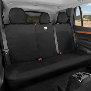$37 CAT MeshFlex Black Rear Seat Cover for Cars, SUVs & Mid-Size Pickup Trucks - Durable 6040 Split Rear Bench Seat Protector, Back Seat Cover, Interior Auto Accessory, Not for Full-Size Pickup Trucks