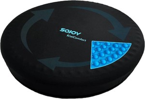 $52 Sojoy iGelComfort Deluxe Gel Swivel Seat Cushion with Supportive Memory Foam 360 Degrees Rotating Seat Cushion for Home,Stool Chair,Office (Black, 15.5  15.5  2.5)