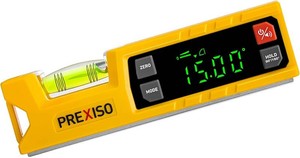 $30 PREXISO Digital Level & Digital Protractor, 7 inch Angle Finder 0-90  & 0-180  Range, Electronic Bubble Inclinometer with Magnetic V-Groove & Audio Indicator for Woodwork, Saw & Home Drainage Leveling