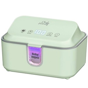 $35 Chefhandy Baby Wipe Warmer with UV Sanitizer, Large Capacity Wet Wipes Dispenser for Baby & Adult Wipes, Even Heating with 3 Heat Modes, Night Light, Fits Most Wipes, Green