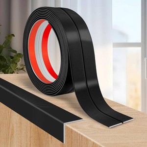 $25 Flexible Wall Corner Protector Moulding Trim Peel and Stick Wall Corner Guards Edge Protector Self Adhesive Molding Trim Strip for Edge Ceiling (Black, 1.6 in x 20 Ft)