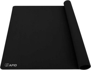 Sapid Extra Large Silicone Sheet for Crafts, Thick Silicone Jewelry Casting Mats, Nonstick Nonslip Silicon Mat for Epoxy Resin, Art Painting, Heat- Resistance Counter Mat (20 27.9, Black)
