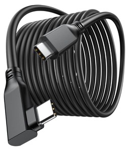 VCZHS Tech USB C to USB C Cable 20ft 60W, (Charging Only) 90 Degree Right Angle Type C Charger Fast Charging Cord for iPhone 17 16 15 Pro Max Plus, MacBook Air, Galaxy S25 S24 S23