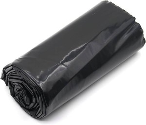 Feitore 4 Mil Black Plastic Sheeting Weed Barrier Landscape Fabric Heavy Duty Plastic Roll for Garden Multi Use Polyethylene Sheeting, 3FT x 50FT