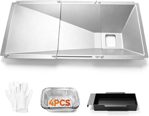 $36 Universal Grease Tray with Catch Pan for Nexgrill 720-0888s 720-0888n, 720-0830h Charbroil, Dynaglo, Kenmore, BHG, Grill Master, Backyard, Expert Gas Grill, Adjustable Drip Pan for Most 3456 Burner