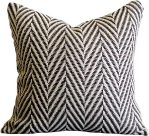 vctops Boho Throw Pillow Cover Black and White Knitted Woven Pillow Cushion Cover Arrow Knit Decoration Square Pillowcase for Sofa Couch Bedroom Living Room - 20x20