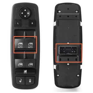 11 Pins,2 Auto Power Window Switch for 2013-2019 Dodge Journey  2013-2014 Dodge Charger  2012-2014 Chrysle 300,Driver Side Master Front Left Window Door Lock Control Button 68139805AA 68139805AB