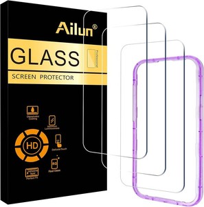 Ailun 3 Pack Screen Protector for iPhone 17 Pro Max 6.9 inch with Installation Frame, Tempered Glass, Sensor Protection, Dynamic Island Compatible, Case Friendly