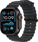 Apple Watch Ultra 2 (GPS + Cellular, 49MM) - Black Titanium Case with Black Ocean Band (Renewed Premium) MSRP $549.97
