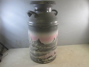 (EC1) Hand Painted Vintage Milk Can...