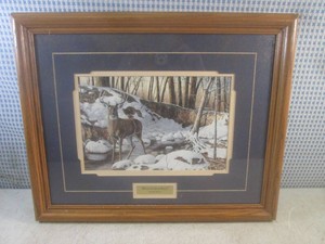 (A-4) Framed Jim Hansel River Bott...