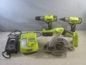 (A-3) Ryobi 18V Cordless Power Tool...