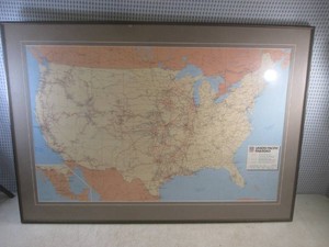 (A-4) Vintage Framed Union Pacific ...