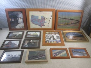(CSB) Assortment of Framed Train an...