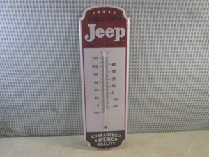 (G-1) Metal Jeep Thermometer New in...