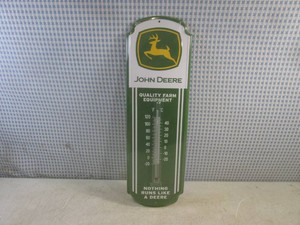 (G-1) Metal John Deere Thermometer ...