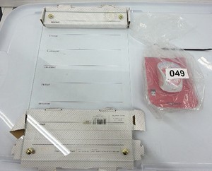 Lot of 2 Brand New items, glass, dry erase board and large tech computer mouse