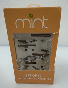 Brand New Mint Brand - set of 12 decorative shower rings