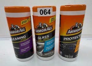 Lot of 3 Armor All Brand wipesprotective