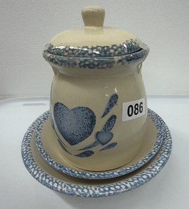 New set of  American Spongeware Pottery