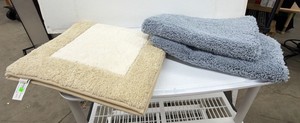 Lot of 3 Brand New Threshold Performance Plus bath rugs