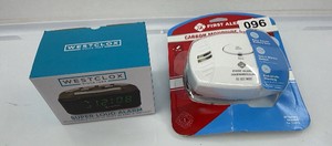 Lot of 2 Brand New items - Westclox Super loud alarm and brand, new carbon monoxide alarm