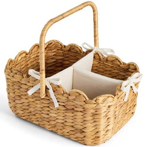 Best Choice Products - Diaper Caddy Organizer for Baby, Large Portable Nursery Organizer w Divider & Handles - Color Natural