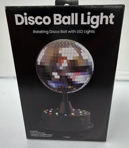 Brand New inbox, disco ball light rotating disco ball with LED lights