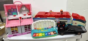 Childrens Toy lot Paw Patrol, semi truck and trailer, Fast and Furious, remote, control car, Leap, frog keyboard Fisher-Price dollhouse