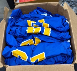 Lot of 40 Brand New Saint MichaelAlbertville girls volleyball jerseys Nike brand large box various numbers various sizes