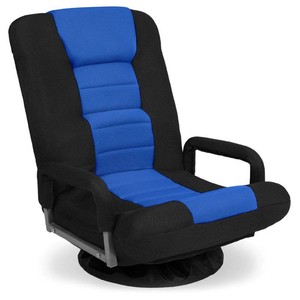 Best Choice Products Swivel Gaming Chair, Adjustable Backrest, Lumbar Support, 22.5D x 22W x 30H, BlackBlue