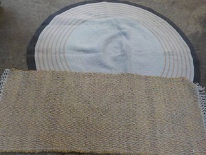 Round Rug and Runner - needs cleani...