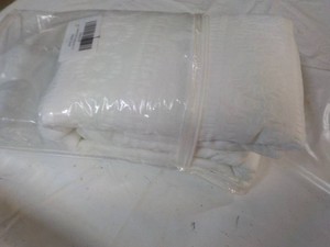 Craid Lela White Shower Curtain wit...