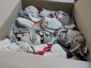Box of Cotton Gloves- need washing...