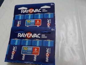 8 Rayovac D Batteries...