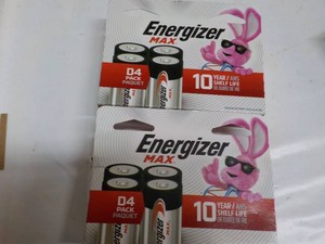 8 Energizer Max D Batteries...