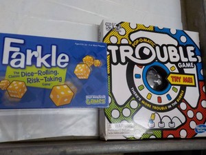 Trouble and Farkle...