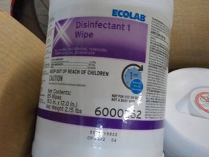6 Ecolab Disinfectant Wipes...