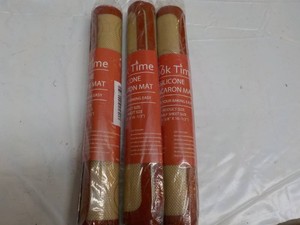 3 Cook Time Silicone Macaron Mats...