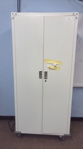 cabinet on wheels with key