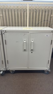 cabinet on wheels with keys