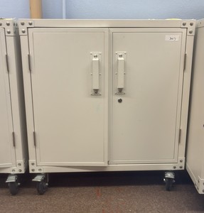 cabinet on wheels with key