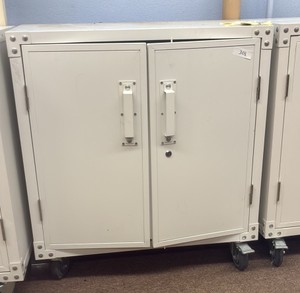 cabinet on wheels with key