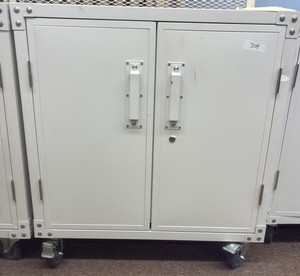 cabinet on wheels with key
