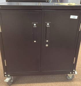 cabinet with wheels with key