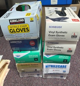 vinyl synthetic examination gloves